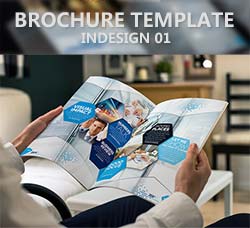 indesign模板－商业手册(通用型/12页)：Brochure Template InDesign 01